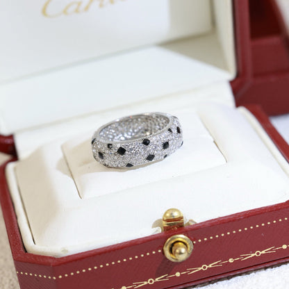 [Blue Tears Jewelry]PANTHERE SPOTTED FULL DIAMOND RING