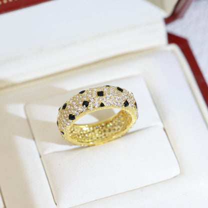 [Blue Tears Jewelry]PANTHERE SPOTTED FULL DIAMOND RING