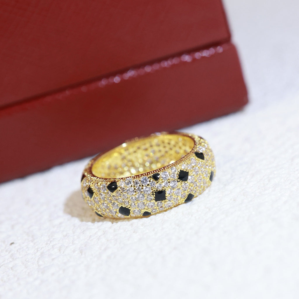 [Blue Tears Jewelry]PANTHERE SPOTTED FULL DIAMOND RING