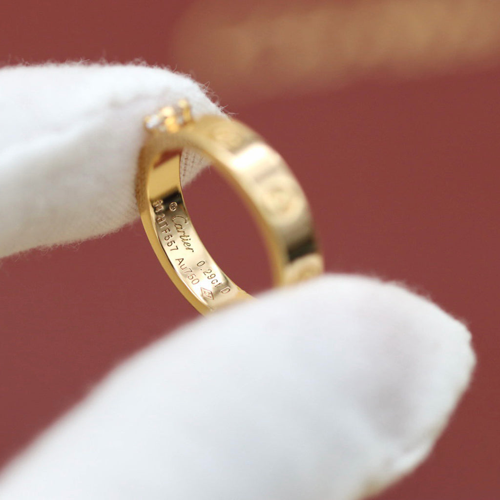 [Blue Tears Jewelry]LOVE RING 3.6MM 1 BIG DIAMOND