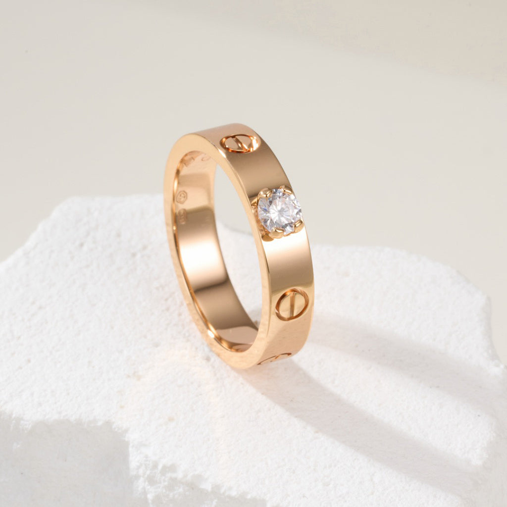 [Blue Tears Jewelry]LOVE RING 3.6MM 1 BIG DIAMOND