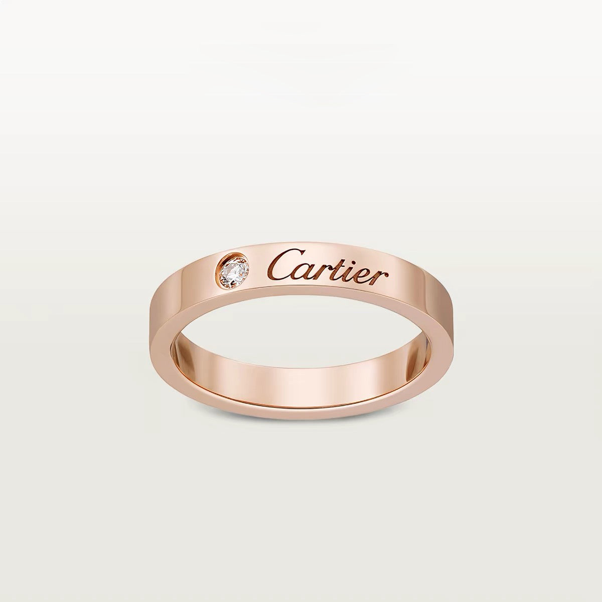 [Blue Tears Jewelry]LOVE RING 4MM 1 DIAMOND