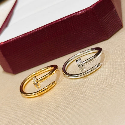 [Blue Tears Jewelry]JUSTE 1.8MM HALF DIAMOND RING