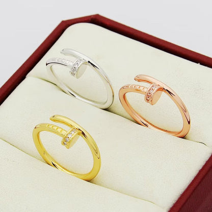 [Blue Tears Jewelry]JUSTE 1.8MM HALF DIAMOND RING