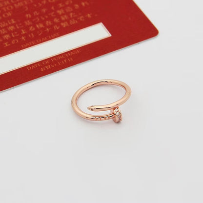 [Blue Tears Jewelry]JUSTE 1.8MM HALF DIAMOND RING