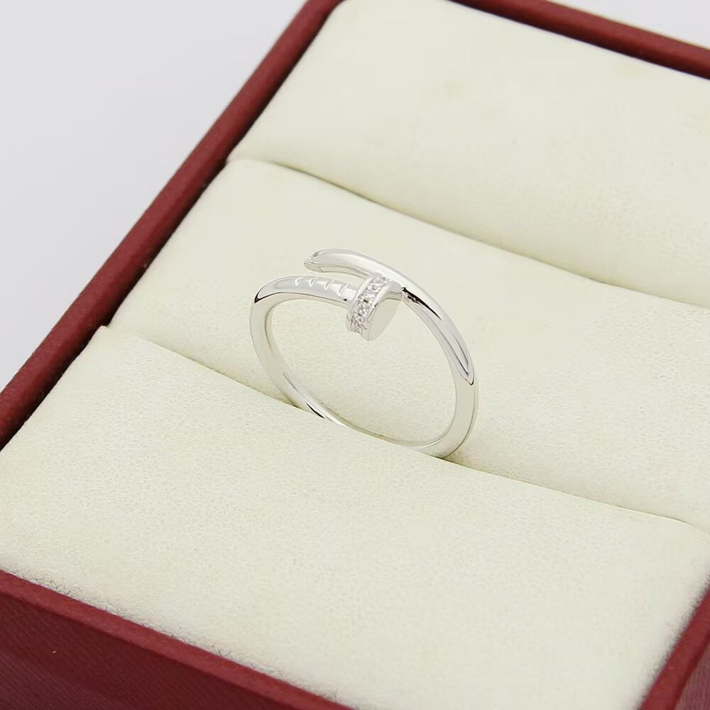 [Blue Tears Jewelry]JUSTE 1.8MM HALF DIAMOND RING