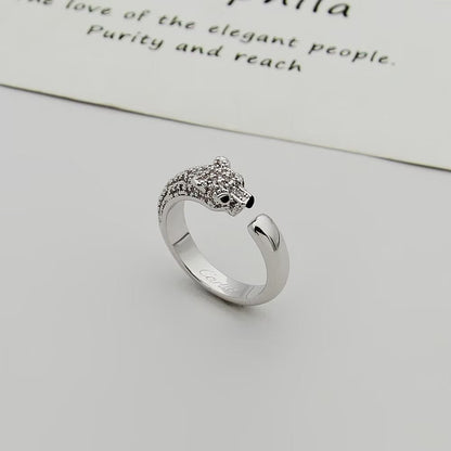 [Blue Tears Jewelry]PANTHERE HALF DIAMOND SMALL RING