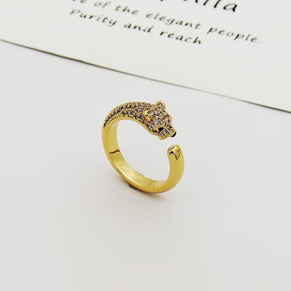 [Blue Tears Jewelry]PANTHERE HALF DIAMOND SMALL RING