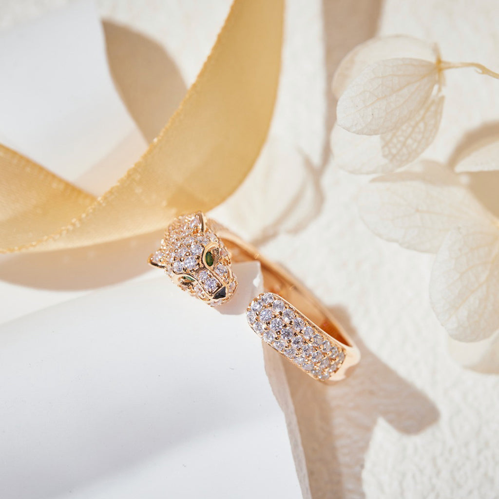 [Blue Tears Jewelry]PANTHERE FULL DIAMOND SMALL RING