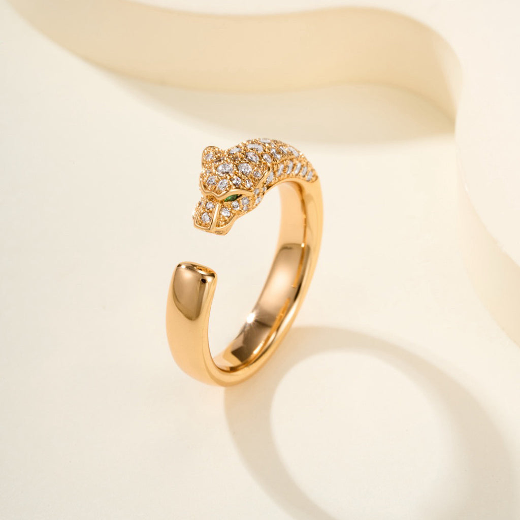 [Blue Tears Jewelry]PANTHERE HALF DIAMOND SMALL RING