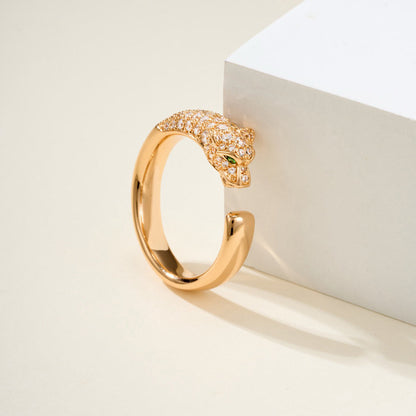 [Blue Tears Jewelry]PANTHERE HALF DIAMOND SMALL RING