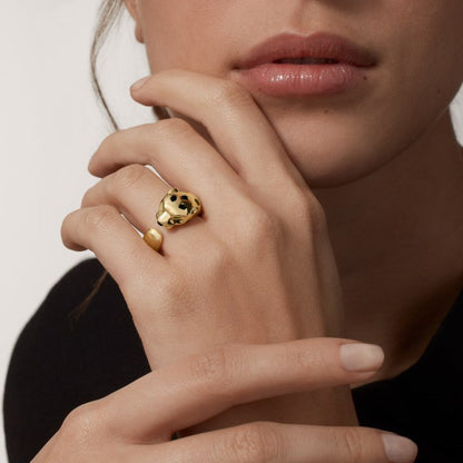 [Blue Tears Jewelry]PANTHERE SPOTTED MEDIUM RING