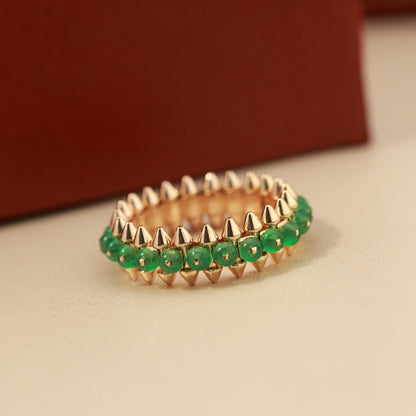 [Blue Tears Jewelry]CLASH 7.9MM AGATE CHALCEDONY RING