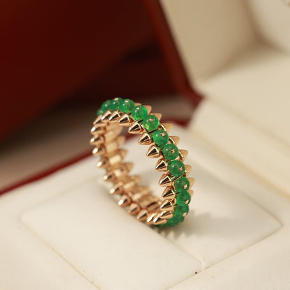 [Blue Tears Jewelry]CLASH 7.9MM AGATE CHALCEDONY RING