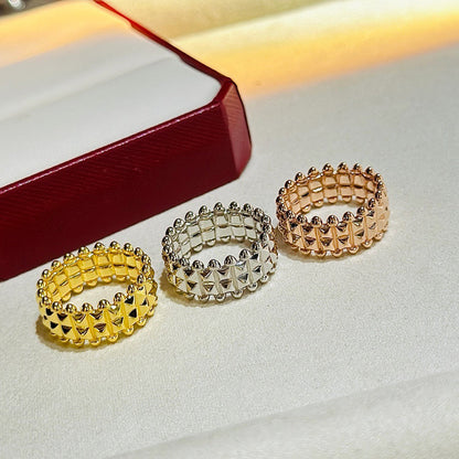 [Blue Tears Jewelry]CLASH 9.2MM DOUBLE ROW RING