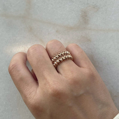 [Blue Tears Jewelry]CLASH 9.2MM DOUBLE ROW RING