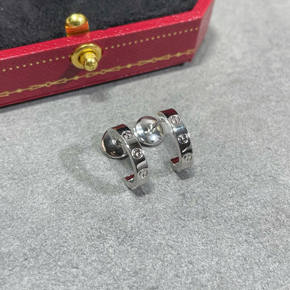 [Blue Tears Jewelry]LOVE EARRINGS 2.65 MM NO DIAMOND SMALL