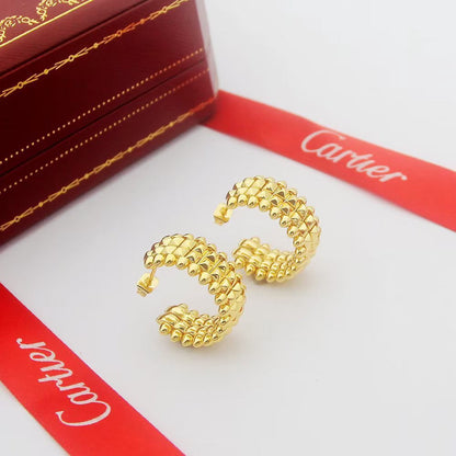 [Blue Tears Jewelry]CLASH 9.2MM DOUBLE ROW EARRINGS