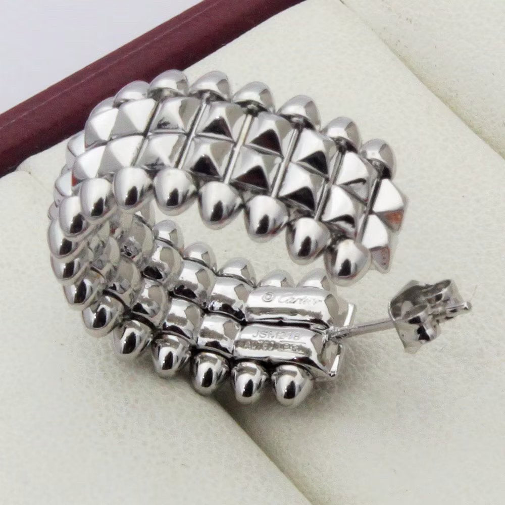 [Blue Tears Jewelry]CLASH 9.2MM DOUBLE ROW EARRINGS