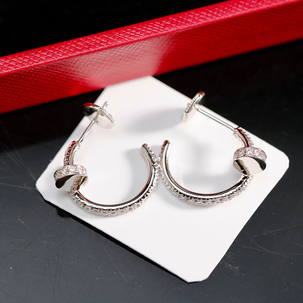 [Blue Tears Jewelry]JUSTE FULL DIAMOND SMALL EARRINGS