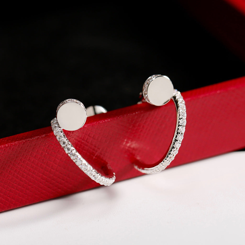 [Blue Tears Jewelry]JUSTE FULL DIAMOND SMALL EARRINGS