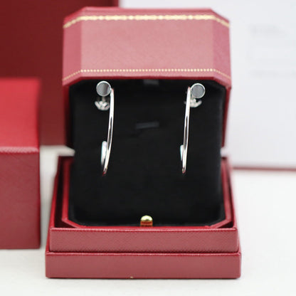 [Blue Tears Jewelry]JUSTE HALF DIAMOND LARGE EARRINGS