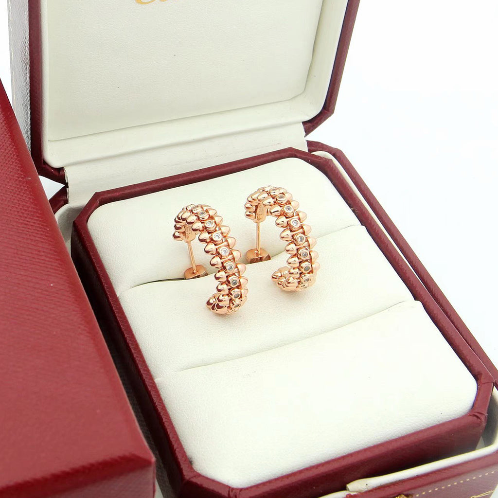 [Blue Tears Jewelry]CLASH FULL DIAMOND MEDIUM EARRINGS