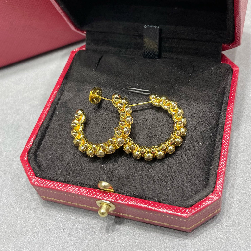 [Blue Tears Jewelry]CLASH FULL DIAMOND MEDIUM EARRINGS