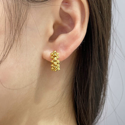 [Blue Tears Jewelry]CLASH MINI HOOP EARRINGS