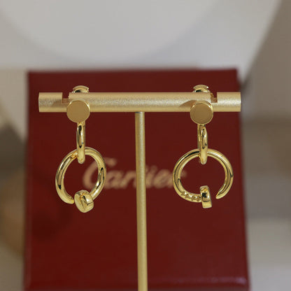 [Blue Tears Jewelry]JUSTE NO DIAMOND DOUBLE EARRINGS