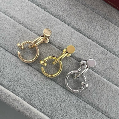 [Blue Tears Jewelry]JUSTE NO DIAMOND DOUBLE EARRINGS