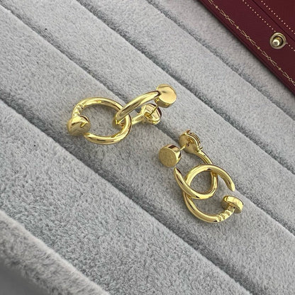 [Blue Tears Jewelry]JUSTE NO DIAMOND DOUBLE EARRINGS