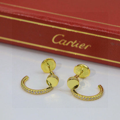 [Blue Tears Jewelry]JUSTE FULL DIAMOND DOUBLE EARRINGS