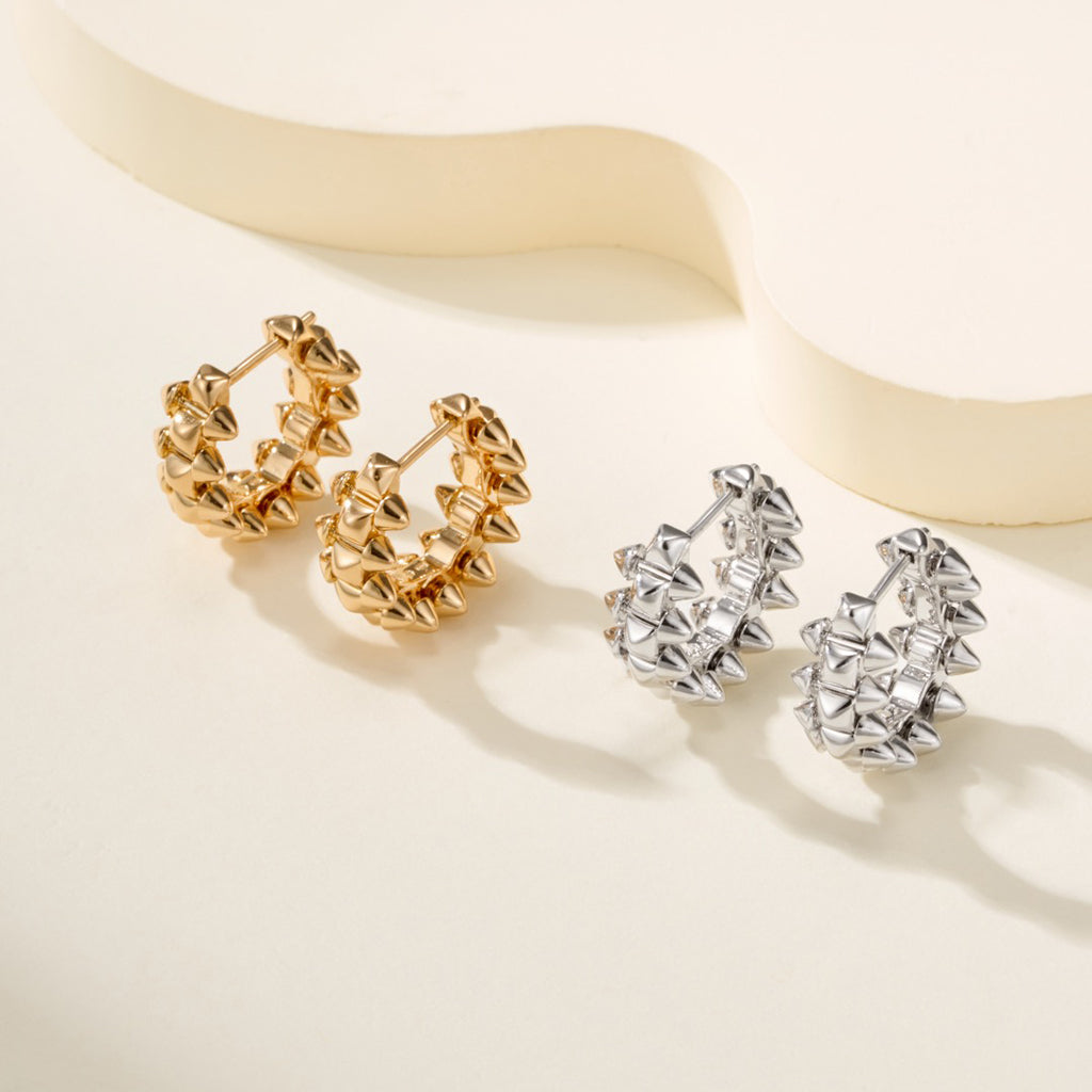 [Blue Tears Jewelry]CLASH MINI HOOP EARRINGS