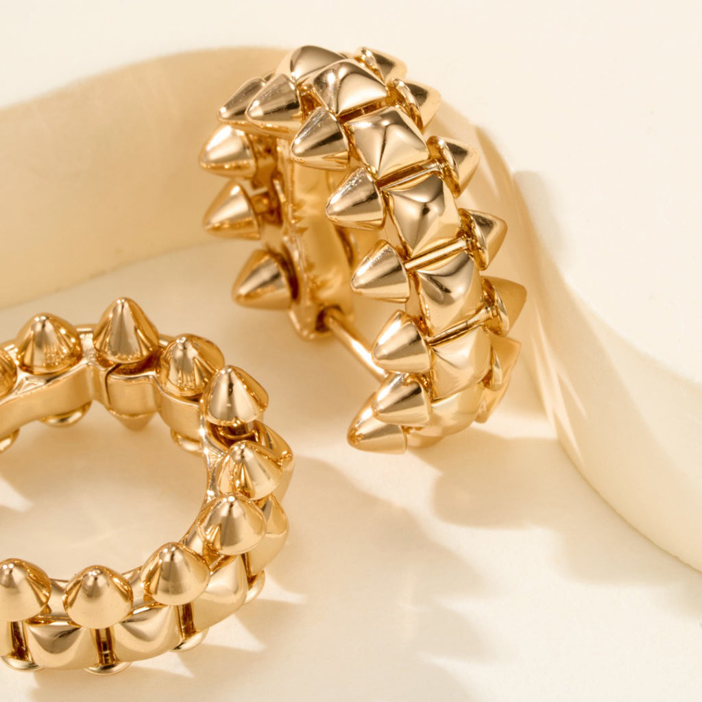 [Blue Tears Jewelry]CLASH MINI HOOP EARRINGS