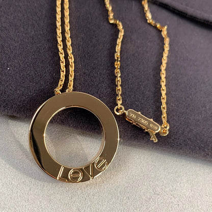 [Blue Tears Jewelry]LOVE NECKLACE 16MM 3 DIAMONDS
