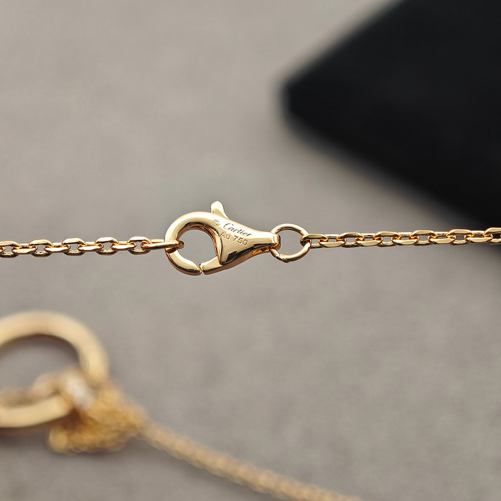 [Blue Tears Jewelry]JUSTE NECKLACE HALF DIAMOND