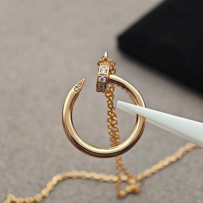 [Blue Tears Jewelry]JUSTE NECKLACE HALF DIAMOND