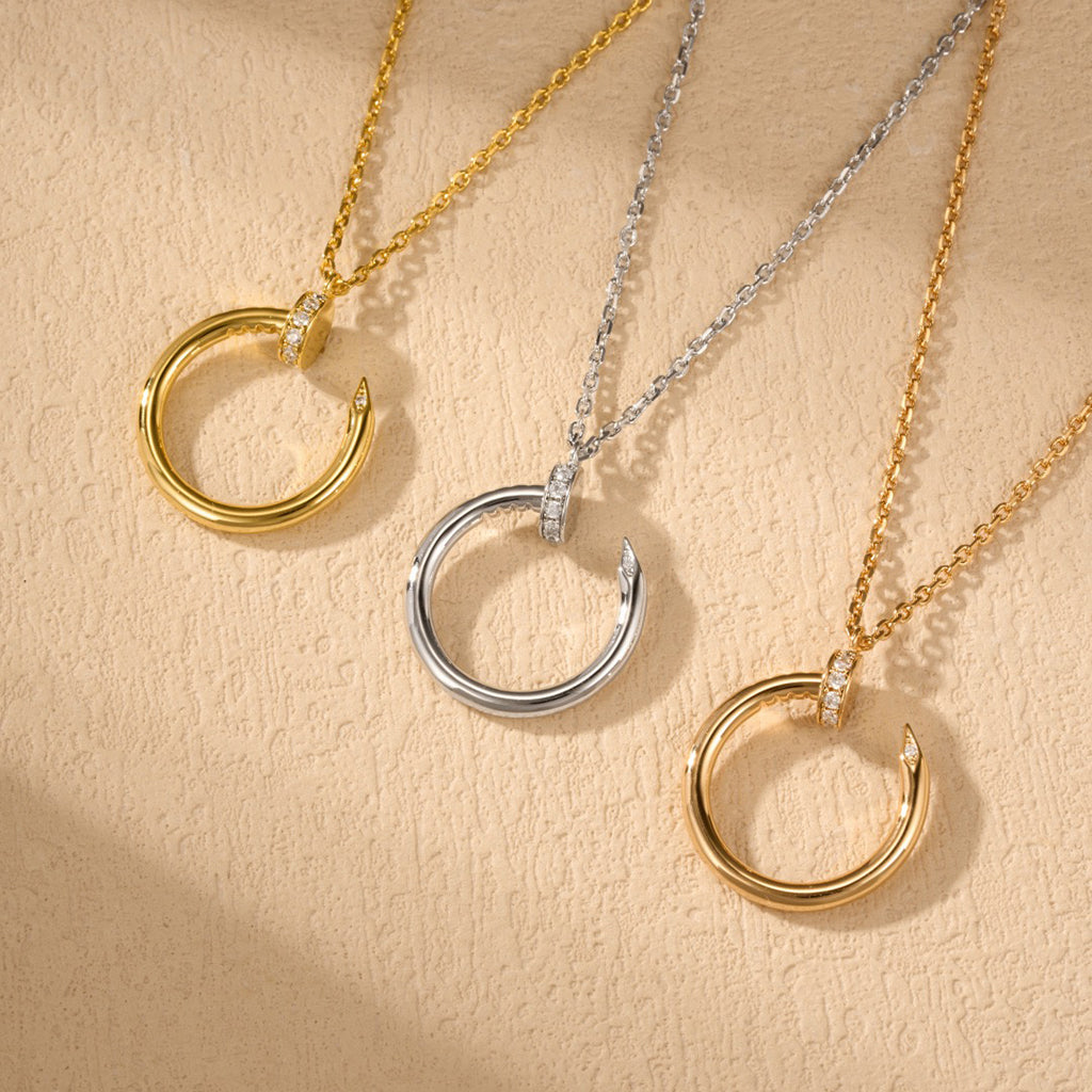 [Blue Tears Jewelry]JUSTE NECKLACE HALF DIAMOND