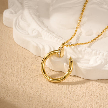 [Blue Tears Jewelry]JUSTE NECKLACE HALF DIAMOND