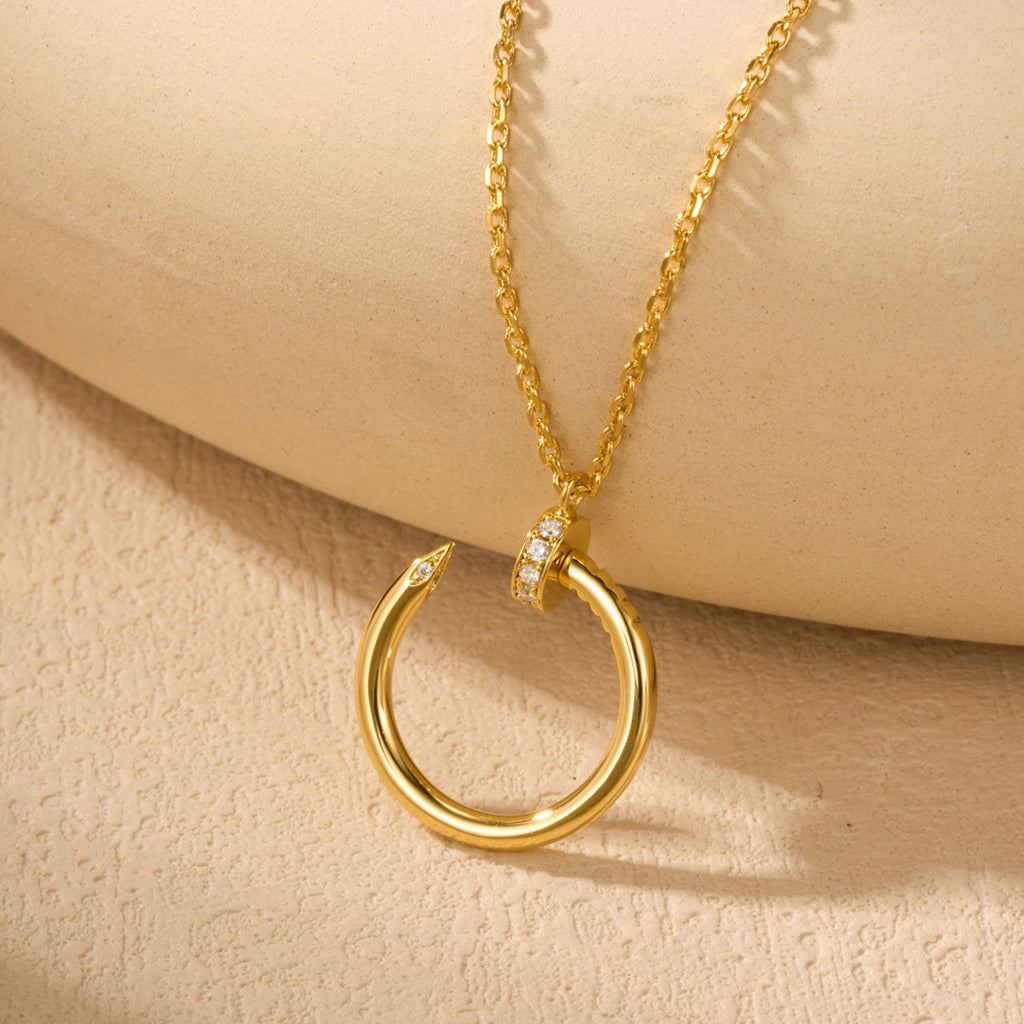 [Blue Tears Jewelry]JUSTE NECKLACE HALF DIAMOND