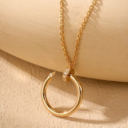 [Blue Tears Jewelry]JUSTE NECKLACE HALF DIAMOND