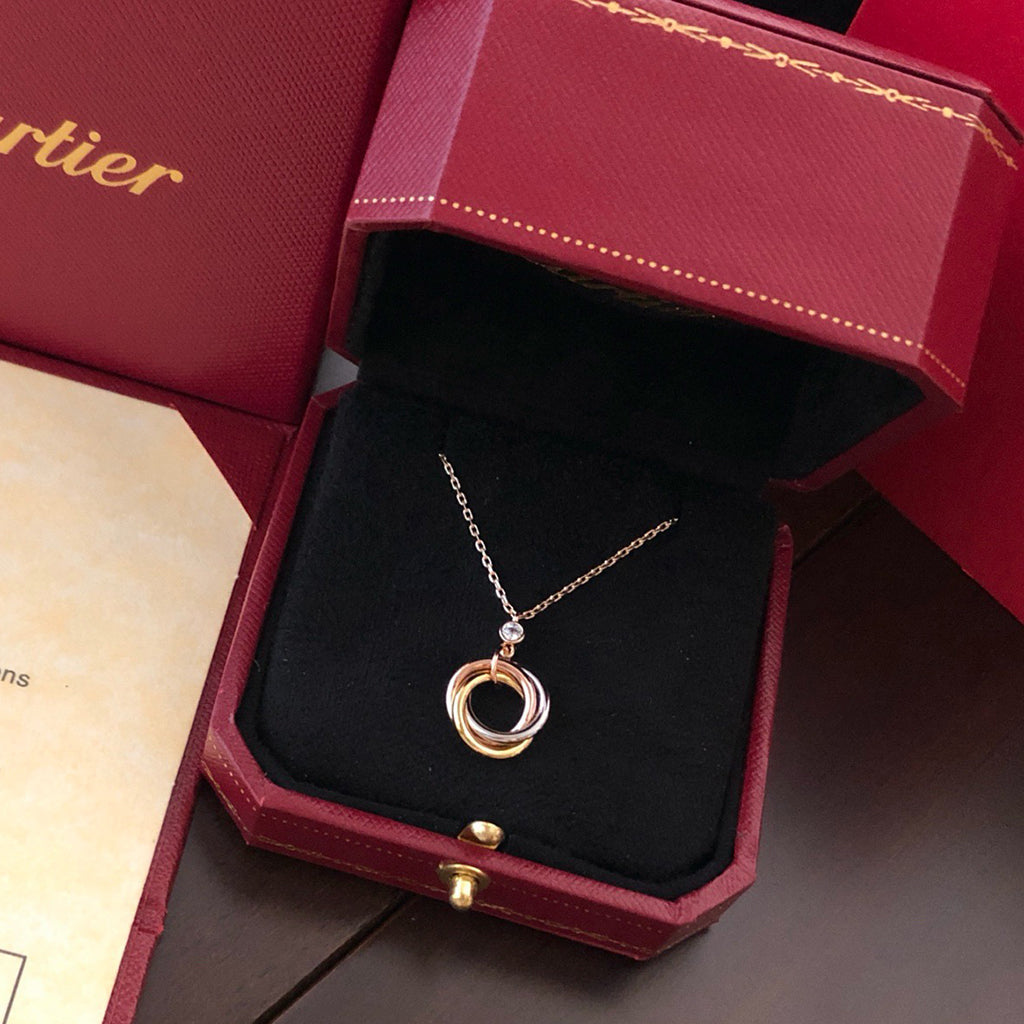 [Blue Tears Jewelry]TRINITY  NECKLACE 1 DIAMOND