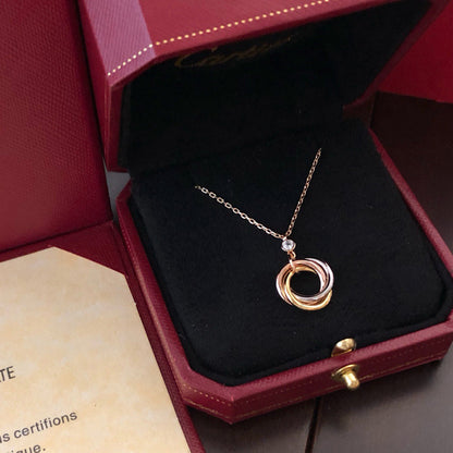 [Blue Tears Jewelry]TRINITY  NECKLACE 1 DIAMOND