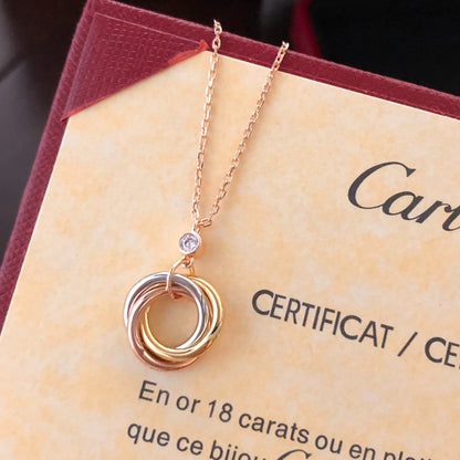 [Blue Tears Jewelry]TRINITY  NECKLACE 1 DIAMOND
