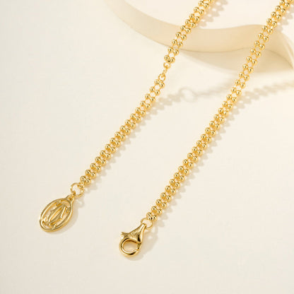 [Blue Tears Jewelry]TRINITY LARGE FULL DIAMOND  NECKLACE