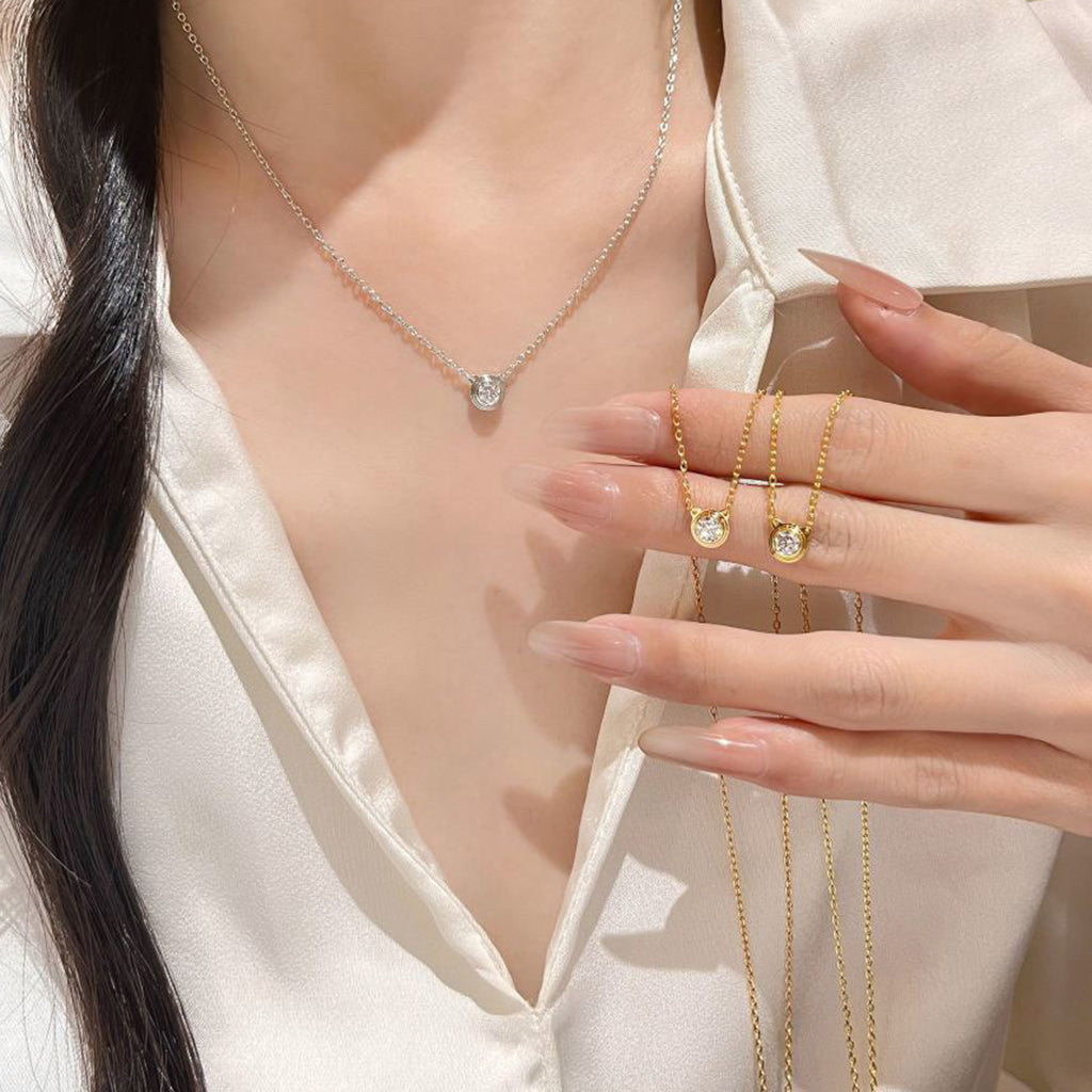 [Blue Tears Jewelry]DAMOUR DIAMOND NECKLACE