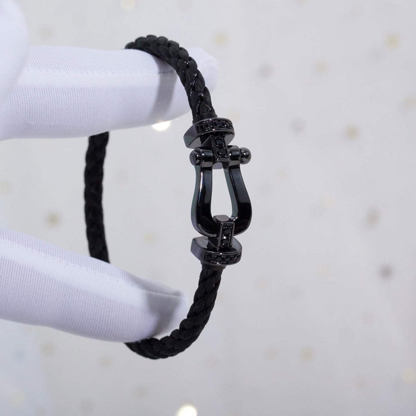 [BLUE TEARS]FORCE LARGE SERIES HORSESHOE BLACK SAMURAI BRACELET