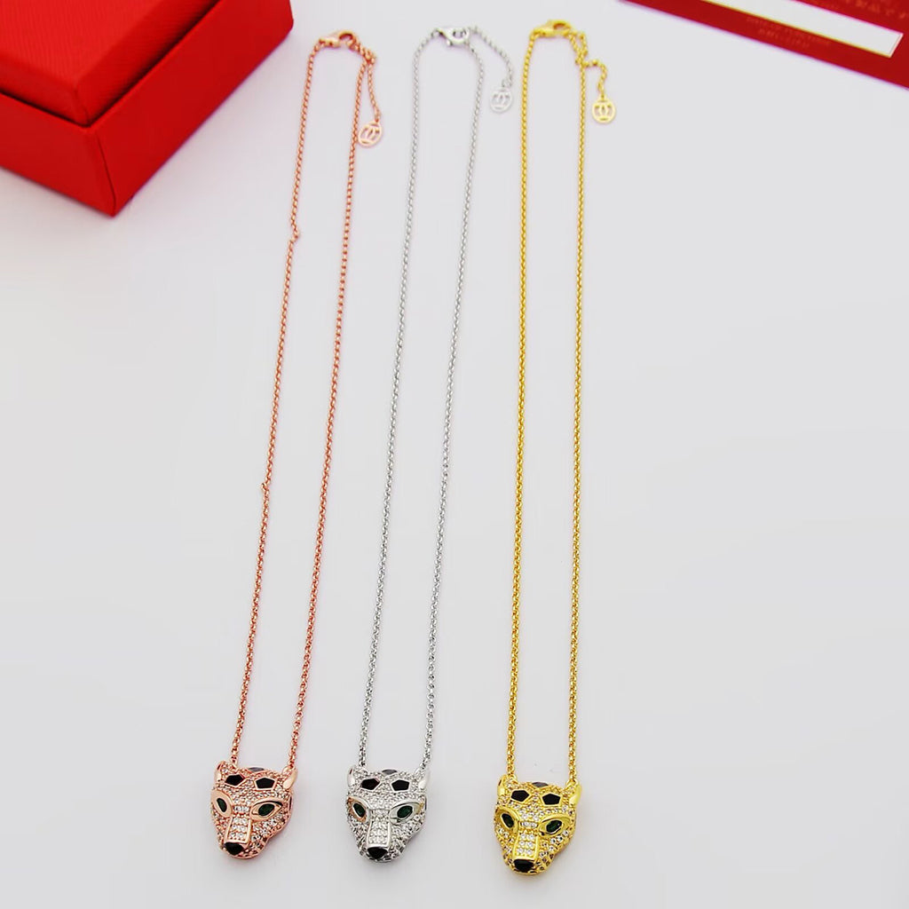 [Blue Tears Jewelry]PANTHERE FULL DIAMOND NECKLACE
