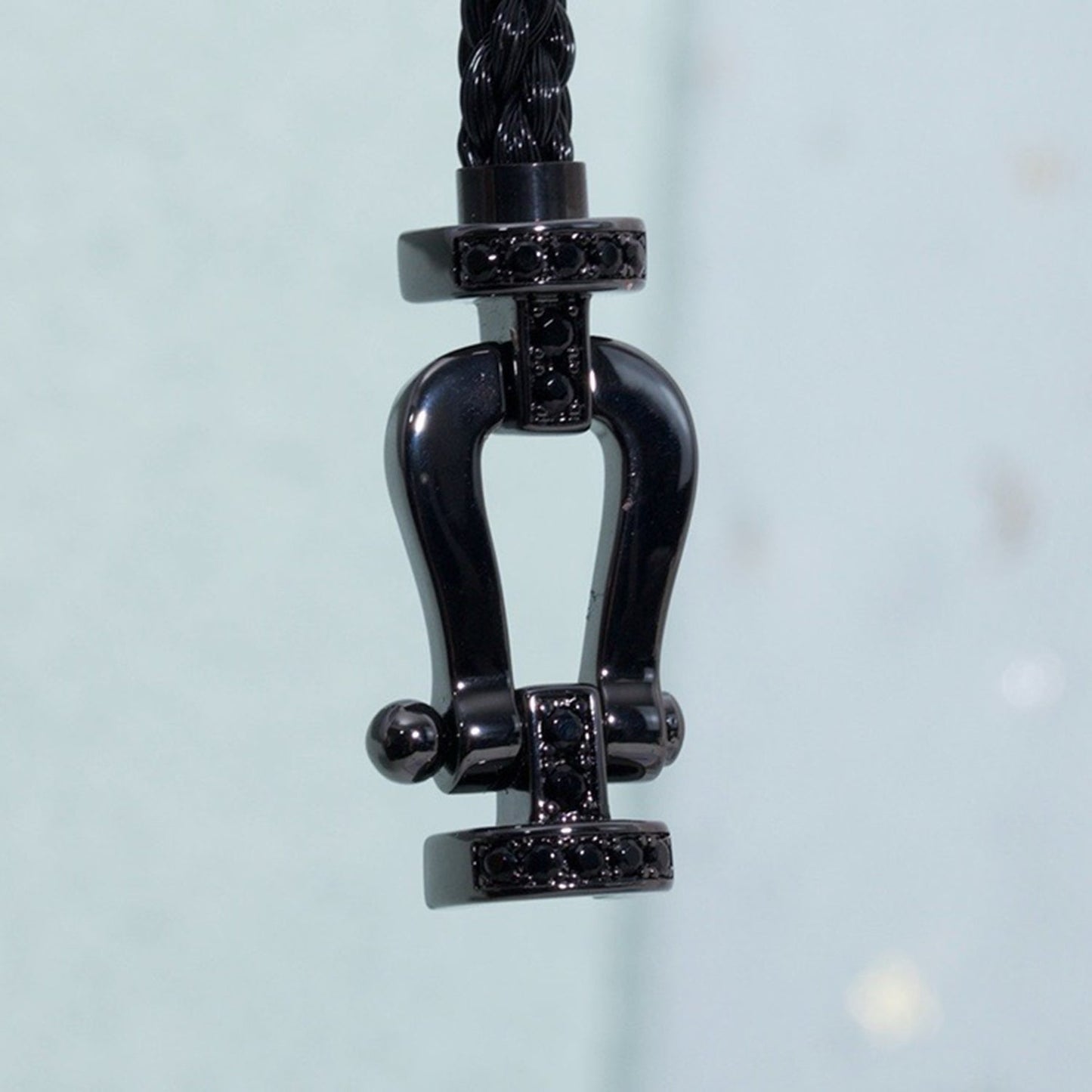 [BLUE TEARS]FORCE LARGE SERIES HORSESHOE BLACK SAMURAI BRACELET